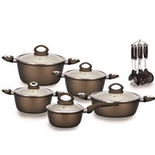 سرویس قابلمه سرامیکی 18 پارچه دلمونتی مدل DL-1160 Delmonti DL-1160 Cookware Set